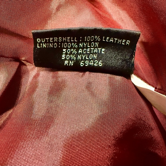 Vintage Wilsons Leather Black Belted Cafe Racer Moto Jacket Medium - Picture 10 of 13